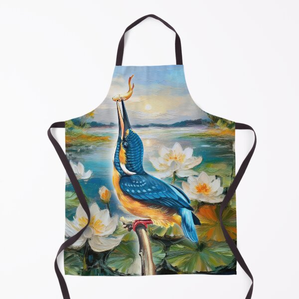 Item preview, Kingfisher bird in the wet land 01 designed and sold by MiyahDesign.