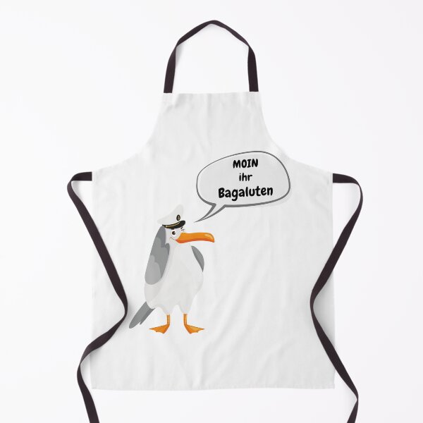 Item preview, MOIN you Bagaluten – Funny Captain Seagull Cartoon Design designed and sold by Fies-und-Fein.