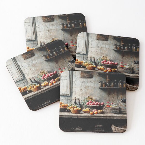 Item preview, Rustic Kitchen Still Life – Vintage Countryside Artwork designed and sold by mliotard.