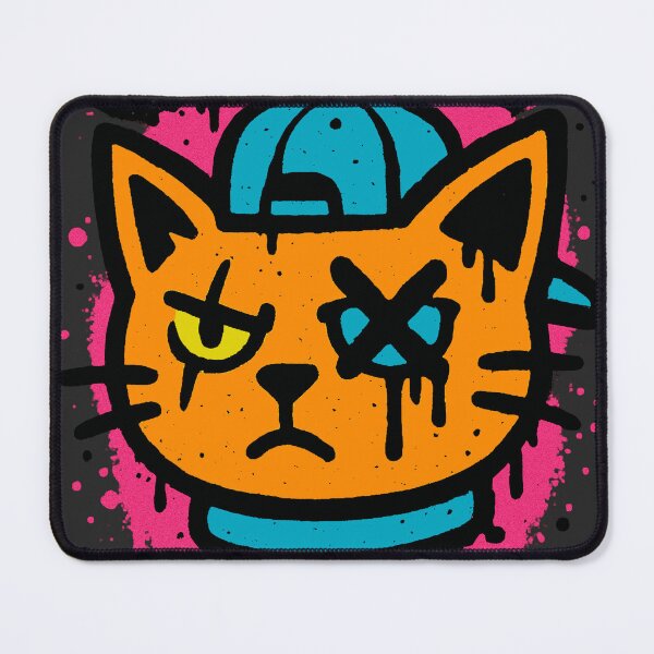Item preview, Graffiti Cat With Street Rules Attitude designed and sold by SholoStudio.