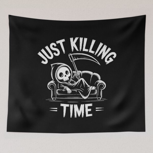 Item preview, Just Killing Time Grim Reaper Funny Halloween Design designed and sold by Altered Pixels.