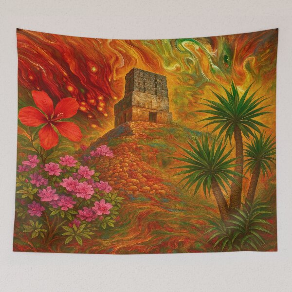Item preview, Powerful Pyramid Temple designed and sold by DeborahDillehayArt.