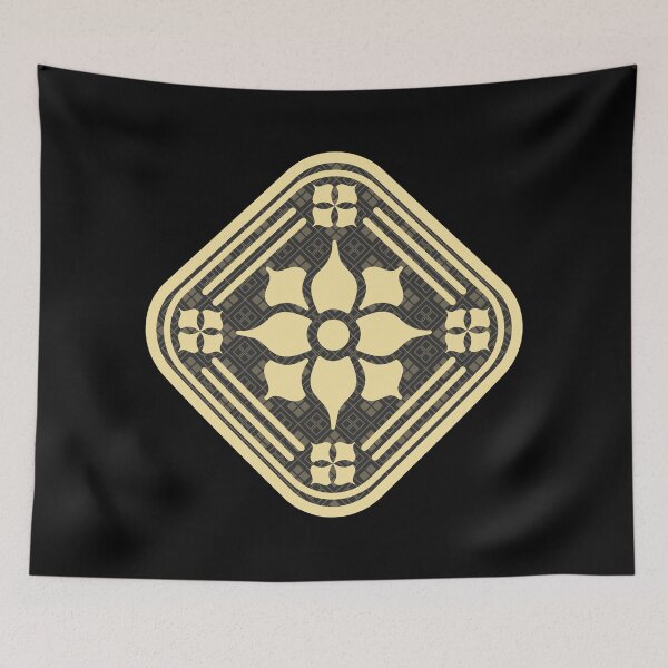 Item preview, Golden Ixora Kamon Pattern designed and sold by urrin DESIGN.