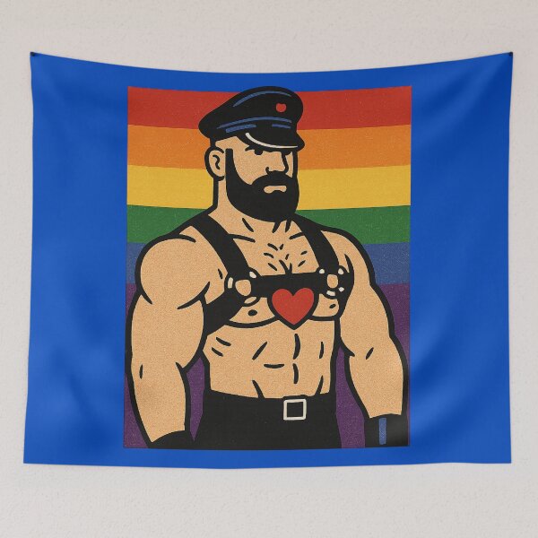 Item preview, LGBT gay leatherman Pride  designed and sold by JETSETPRIDE.