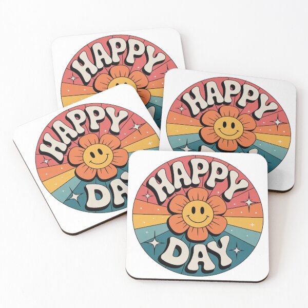 Item preview, Happy Day Retro T-Shirt designed and sold by PrintAtelier.