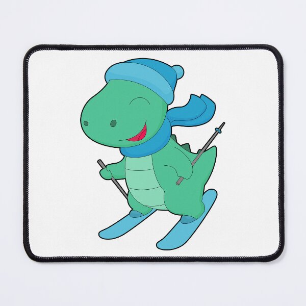 Item preview, Dinosaur Skier Ski Winter sports designed and sold by Snabdesign84.