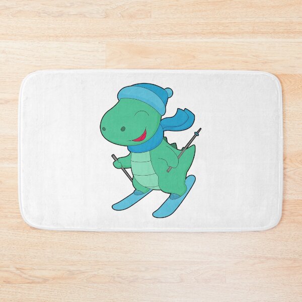 Item preview, Dinosaur Skier Ski Winter sports designed and sold by Snabdesign84.