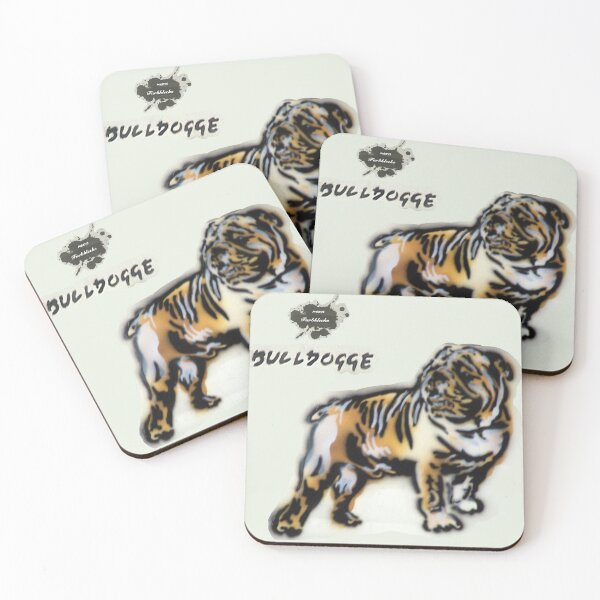 Item preview, A bulldog designed and sold by marysfarbklecks.
