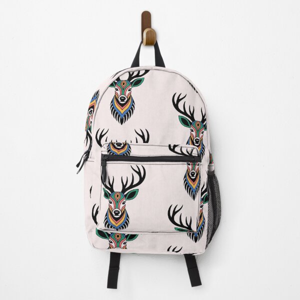 Item preview, Colorful Geometric Deer Head Illustration – Tribal & Abstract Design designed and sold by Royalsticker.