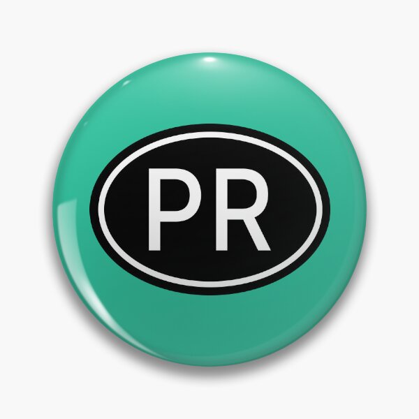 Item preview, PR Initials Monogram Oval White Letters designed and sold by Jeallan Designs.