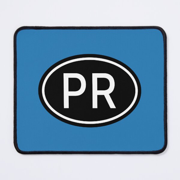 Item preview, PR Initials Monogram Oval White Letters designed and sold by Jeallan Designs.