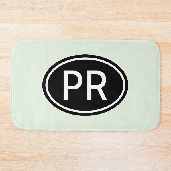 Item preview, PR Initials Monogram Oval White Letters designed and sold by Jeallan Designs.