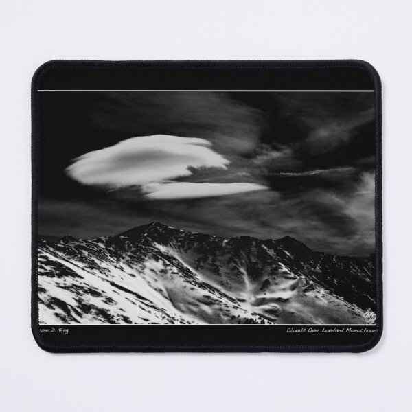 Item preview, Cloud Over Loveland Monochrome Poster designed and sold by Wayne King.
