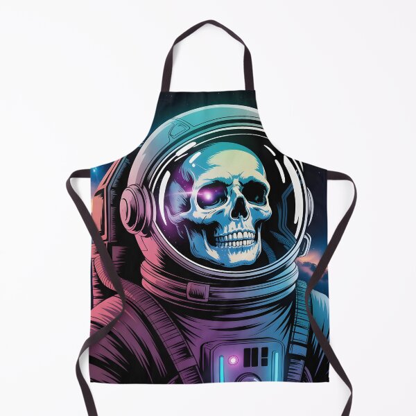 Item preview, Cosmic Skull Astronaut – Neon Space Art designed and sold by WinkWild.