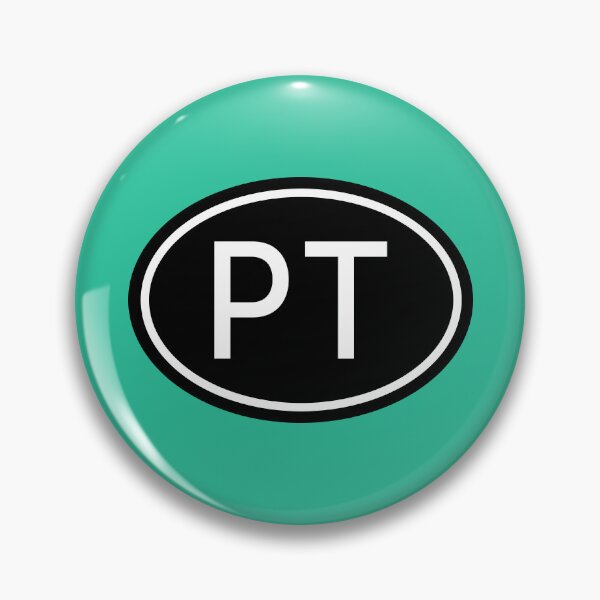 Item preview, PT Initials Monogram Oval White Letters designed and sold by Jeallan Designs.