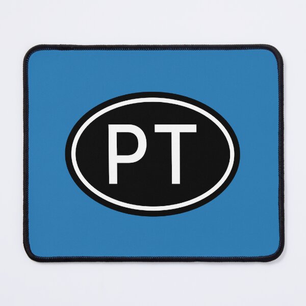 Item preview, PT Initials Monogram Oval White Letters designed and sold by Jeallan Designs.