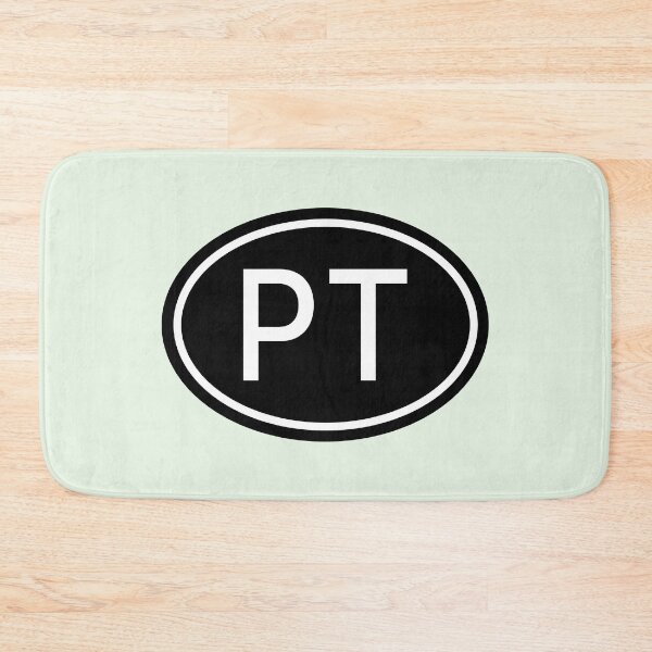 Item preview, PT Initials Monogram Oval White Letters designed and sold by Jeallan Designs.