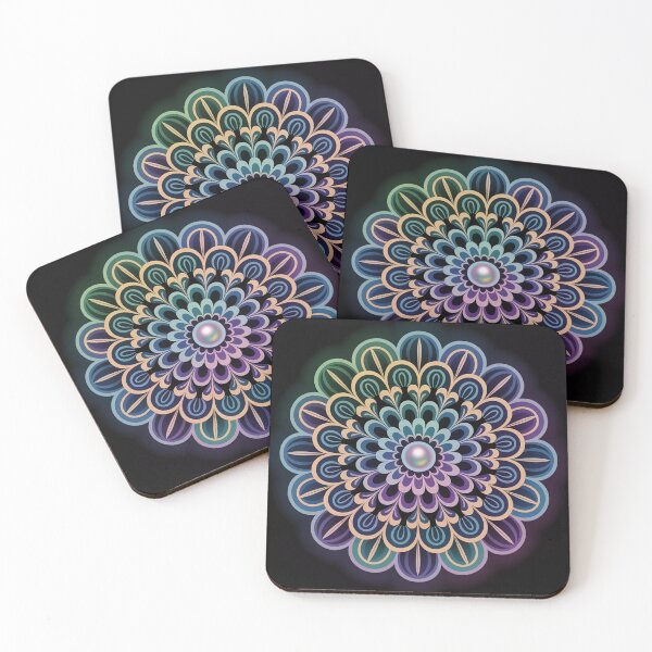 Item preview, mandala flower design in a surreal style. designed and sold by Lilashakti ⭐️ ⭐️ ⭐️ ⭐️ ⭐️.