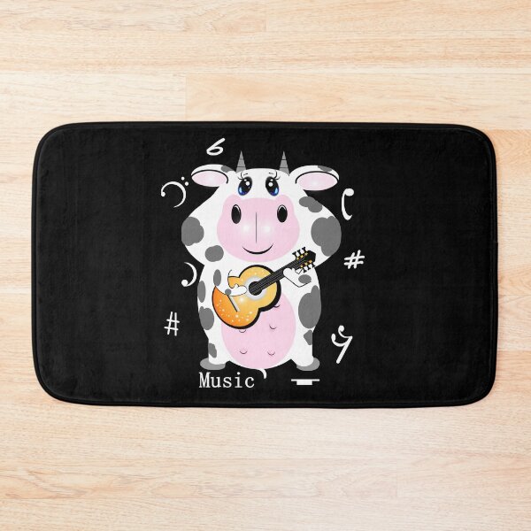 Item preview, Cute cow playing Ukulele designed and sold by Shirley cute art .