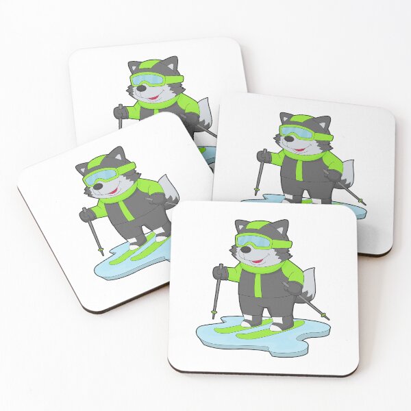 Item preview, Wolf Skier Ski Winter sports designed and sold by Snabdesign84.
