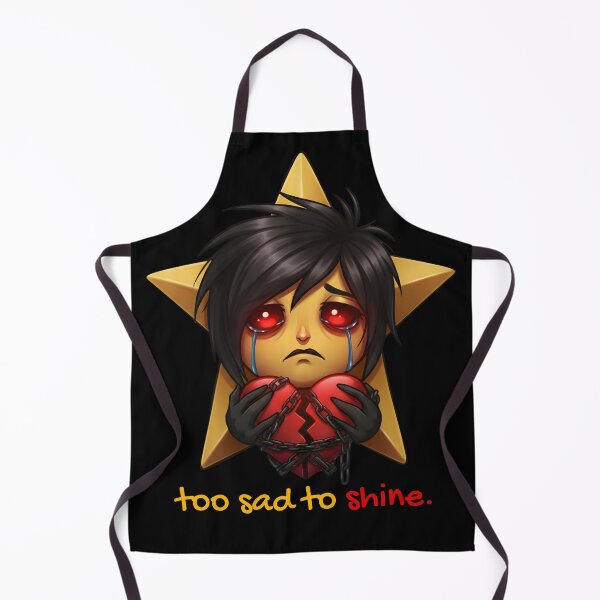 Item preview, Emo Sad Star Boy "Too sad to shine" | Gothic Heartbreak, 2000s Emo Art designed and sold by EnigmaticGoth.