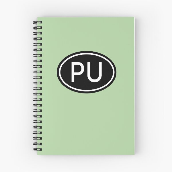 Item preview, PU Initials Monogram Oval White Letters designed and sold by Jeallan Designs.