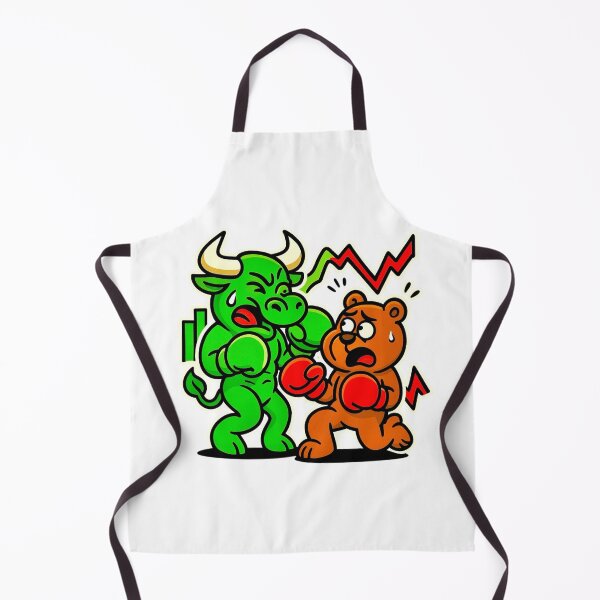 Item preview, Bull vs Bear Market Fight – Crypto & Stock Trading Art designed and sold by DiaryPN.