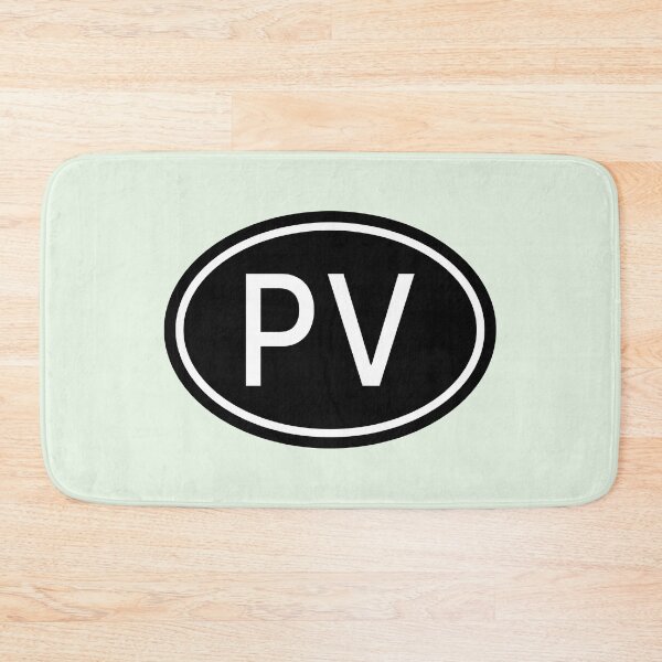 Item preview, PV Initials Monogram Oval White Letters designed and sold by Jeallan Designs.