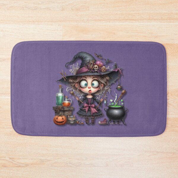 Item preview, Cute Funny Tired Witch In Her Hovel Design designed and sold by MakersFolly.