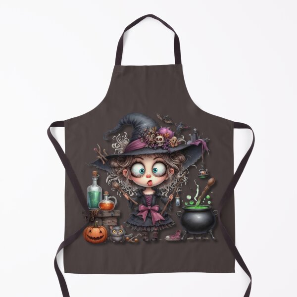 Item preview, Cute Funny Tired Witch In Her Hovel Design designed and sold by MakersFolly.