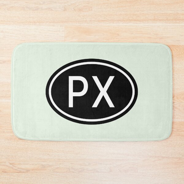 Item preview, PX Initials Monogram Oval White Letters designed and sold by Jeallan Designs.