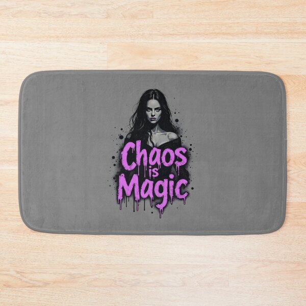 Item preview, Diseño de merchandising para fans de The Witcher - "El caos es magia" es una cita de Yennefer en gris. designed and sold by SlightlyUnreal.