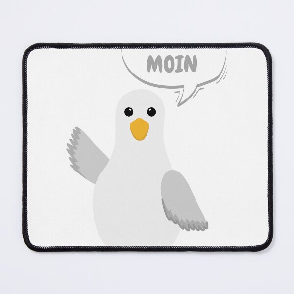 Item preview, Low German Seagull – “Bi uns het dat MOIN” Funny Design designed and sold by Fies-und-Fein.