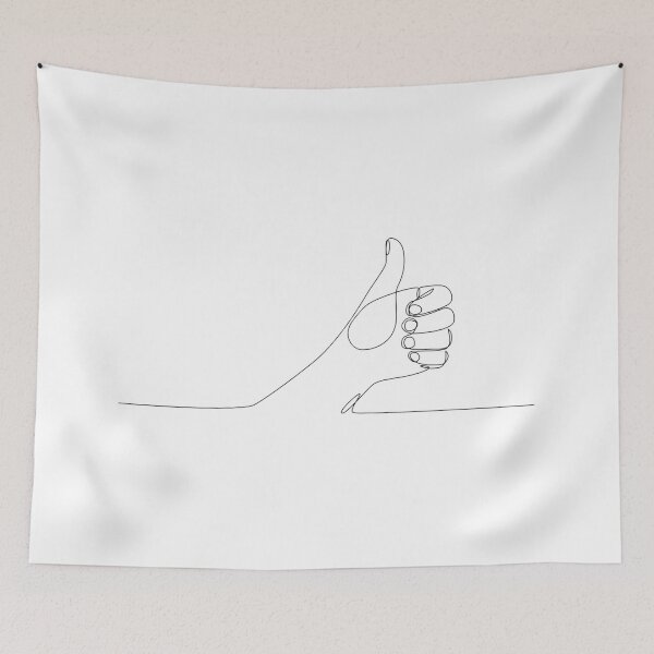 Item preview, Elegant thumbs-up art symbolizing agreement and affirmation. designed and sold by auaggy.