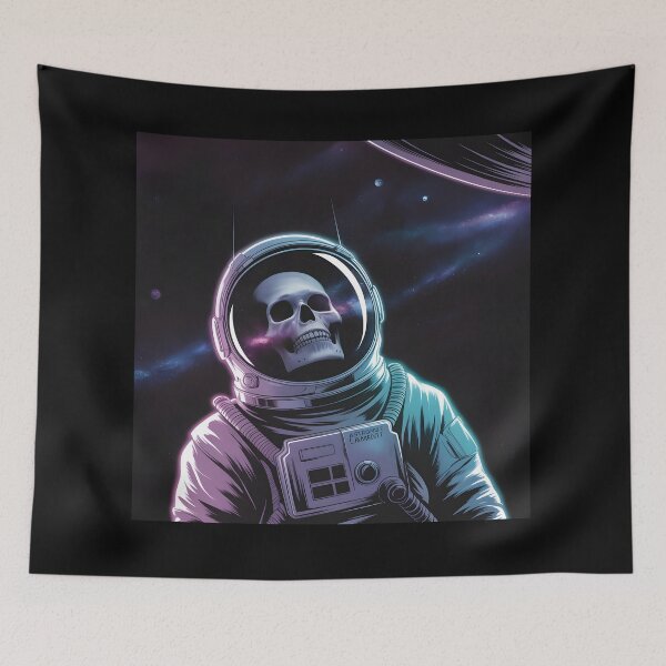 Item preview, Astronaut’s Lament – Cosmic Skull in Space designed and sold by WinkWild.