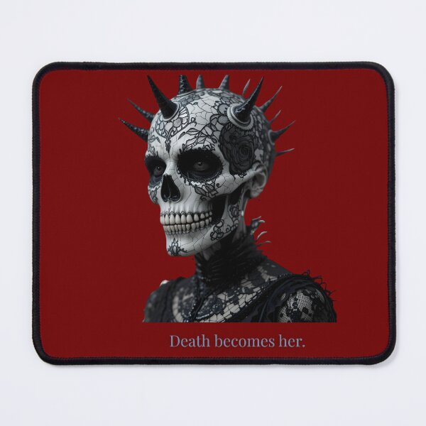 Item preview, Gothic Skull Queen "Death becomes her." | Dark Fashion, Lace & Spikes Art designed and sold by EnigmaticGoth.
