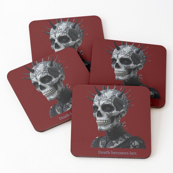 Item preview, Gothic Skull Queen "Death becomes her." | Dark Fashion, Lace & Spikes Art designed and sold by EnigmaticGoth.