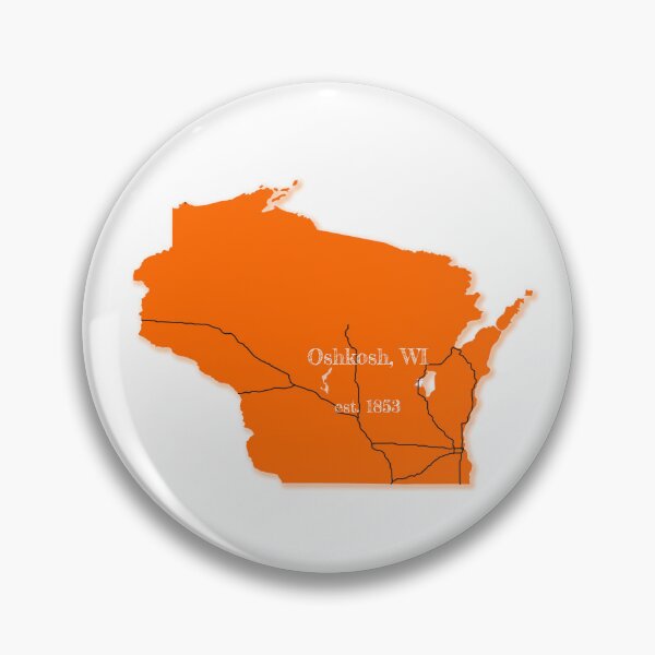 Artikelvorschau, Oshkosh, WI [Orange] entworfen und verkauft von PhilbonianDezin.