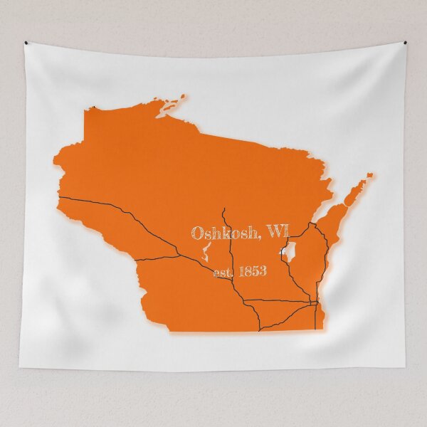 Item preview, Oshkosh, WI [Orange] designed and sold by PhilbonianDezin.