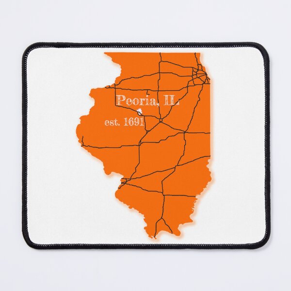 Item preview, Peoria, IL [Orange] designed and sold by PhilbonianDezin.