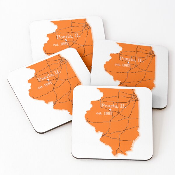 Item preview, Peoria, IL [Orange] designed and sold by PhilbonianDezin.