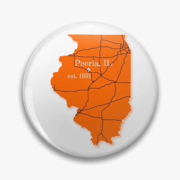 Item preview, Peoria, IL [Orange] designed and sold by PhilbonianDezin.