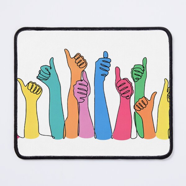 Item preview, COLOR - Elegant thumbs-up art symbolizing agreement, consensus, and collaboration. designed and sold by auaggy.