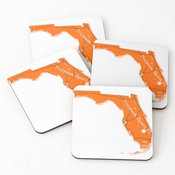 Item preview, Pompano Beach, FL [Orange] designed and sold by PhilbonianDezin.