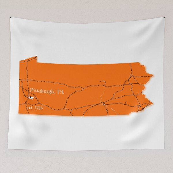 Item preview, Pittsburgh, PA [Orange] designed and sold by PhilbonianDezin.