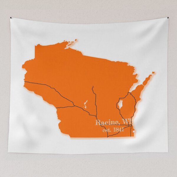 Item preview, Racine, WI [Orange] designed and sold by PhilbonianDezin.