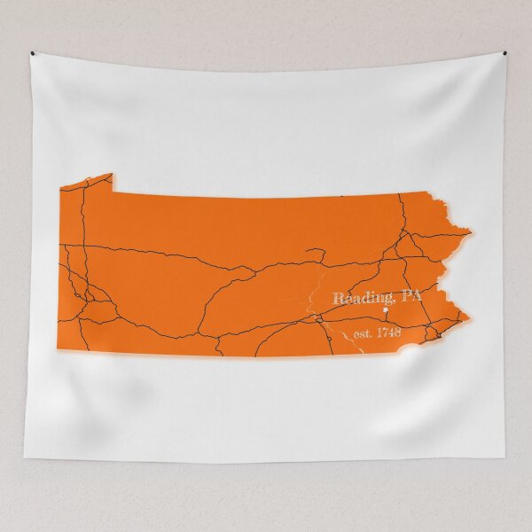 Item preview, Reading, PA [Orange] designed and sold by PhilbonianDezin.