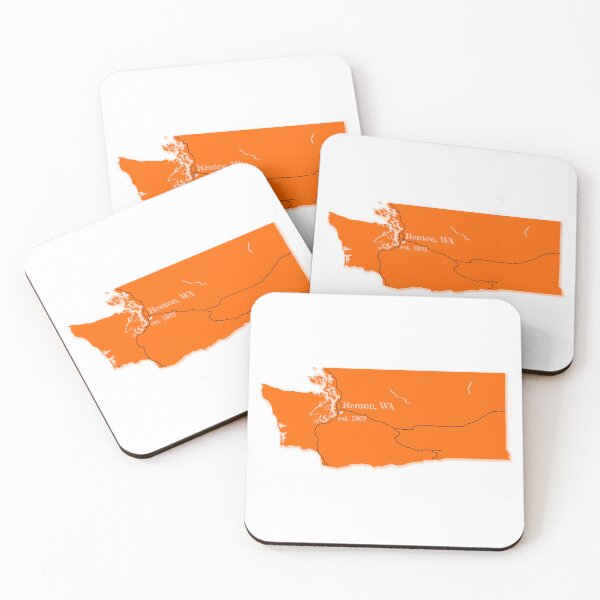 Item preview, Renton, WA [Orange] designed and sold by PhilbonianDezin.