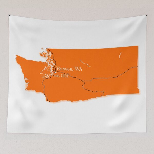 Item preview, Renton, WA [Orange] designed and sold by PhilbonianDezin.