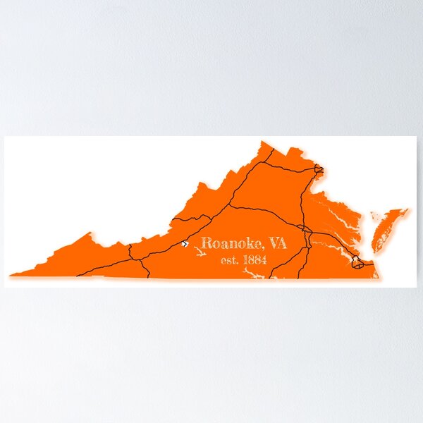 Item preview, Roanoke, VA [Orange] designed and sold by PhilbonianDezin.